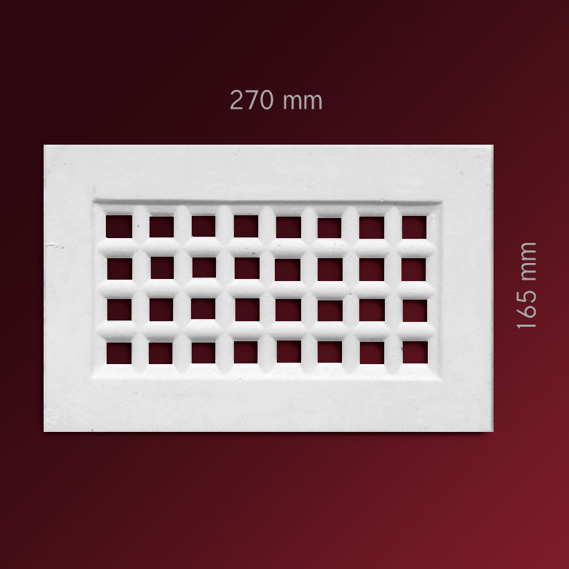 Ventilationsabdeckung Venti aus Stuck Gips Roman Living