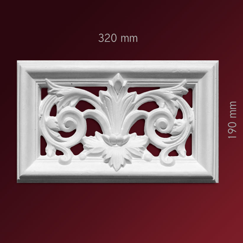 Ventilationsabdeckung Ventisette aus Stuck Gips Roman Living